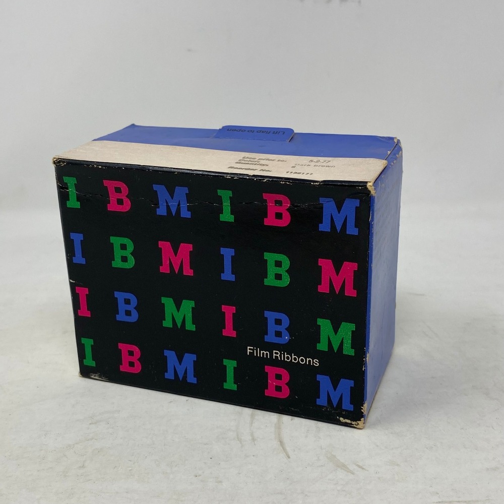 Vintage IBM Film Ribbons Dark Brown 6 Pack‎ Reorder No 1136177 Made in USA 1977
